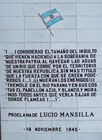 Proclama de Lucio Mansilla